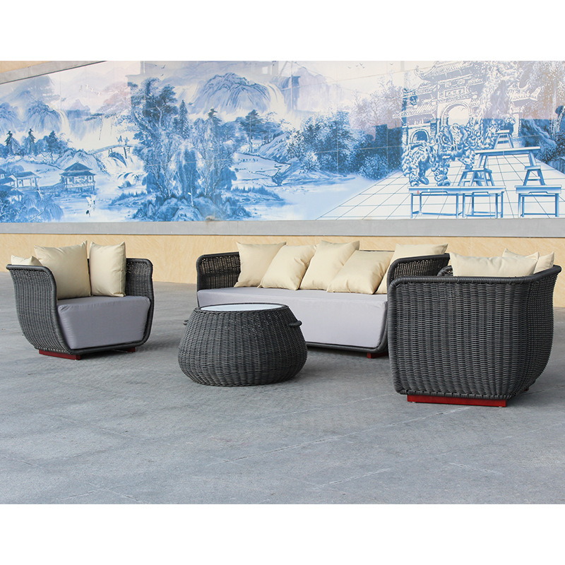 outdoor sofa and table